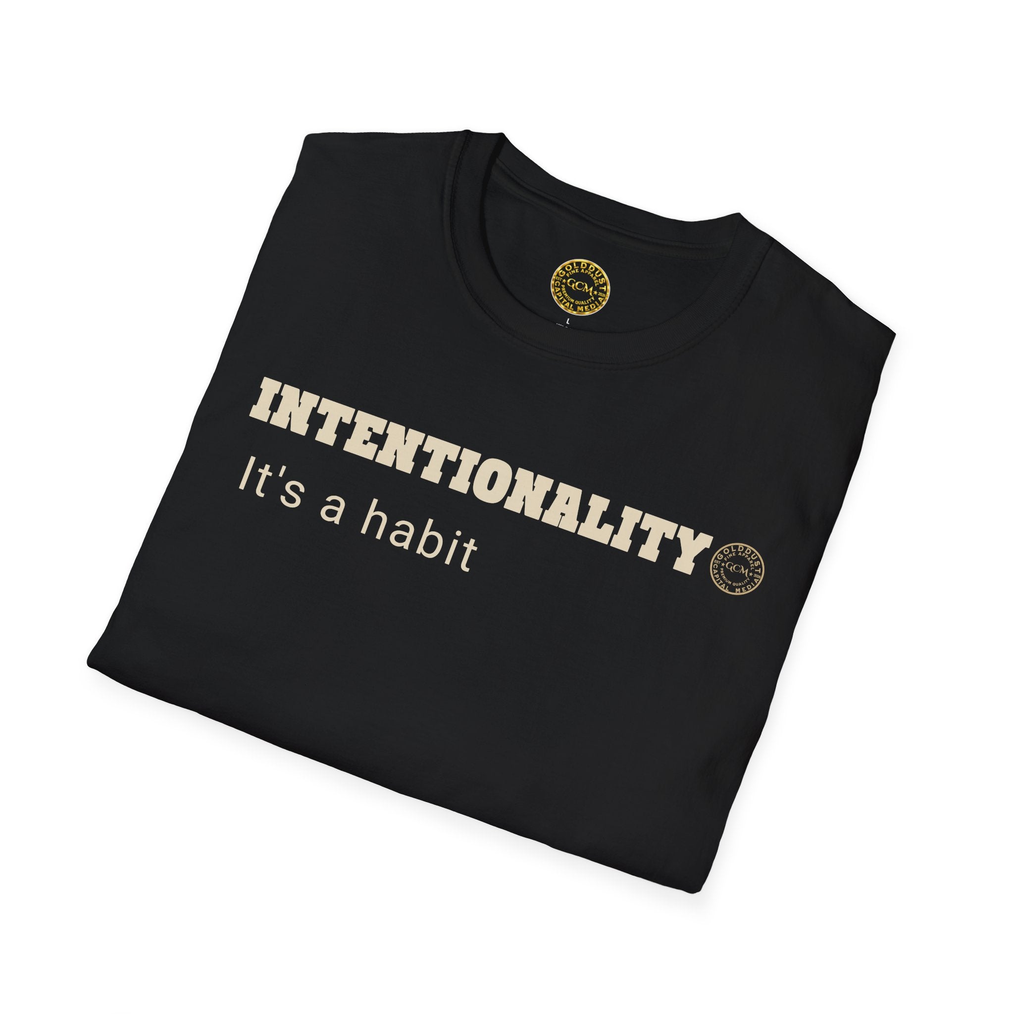 Intentionality Habit Tee | Purpose Driven Mindset Shirt | Daily Focus Motivation | Minimalist Premium Apparel | Locked In Collection