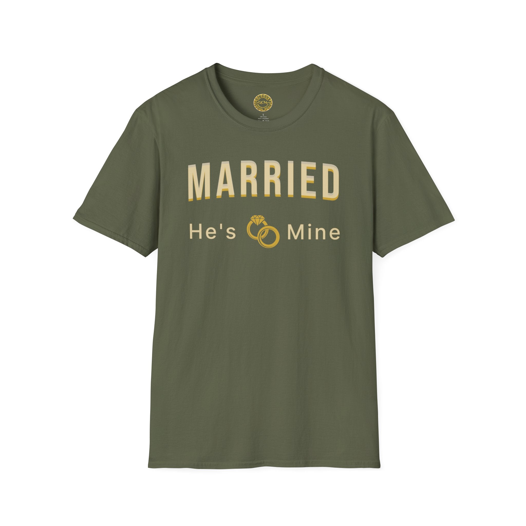 He's Mine Married T-Shirt | Wedding Milestone Tee | Bride Tee