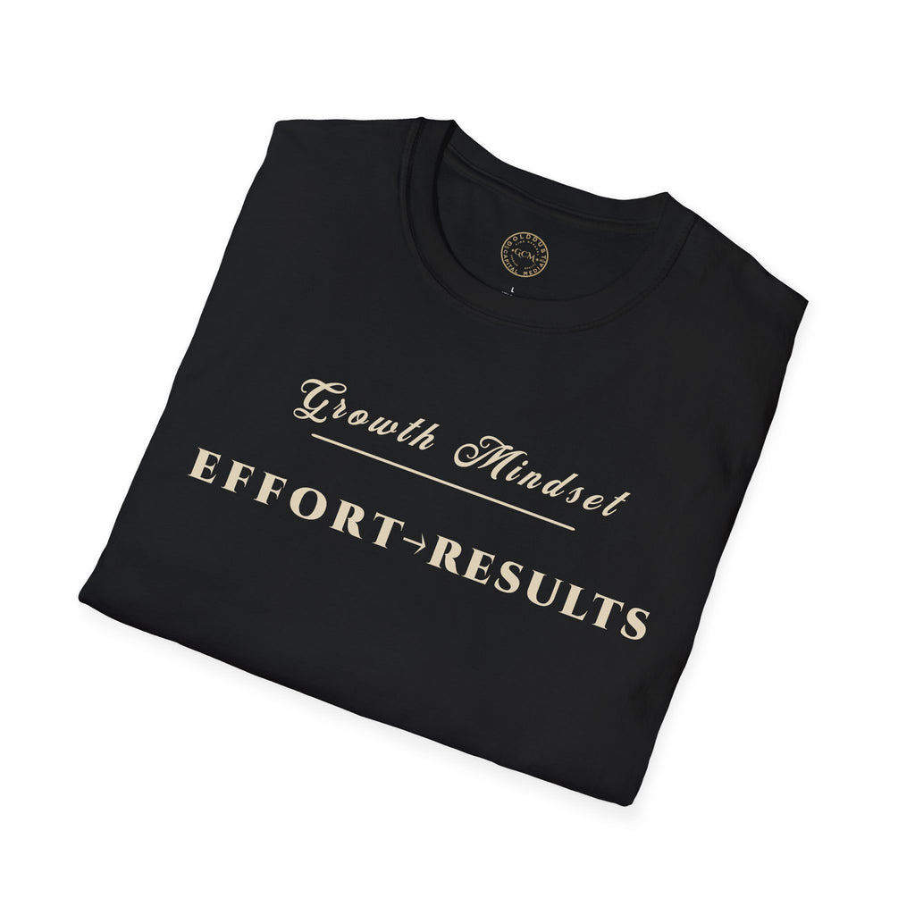 Growth Mindset T-Shirt | EFFORT → RESULTS Motivational Performance Tee | Minimalist Executive T-Shirt
