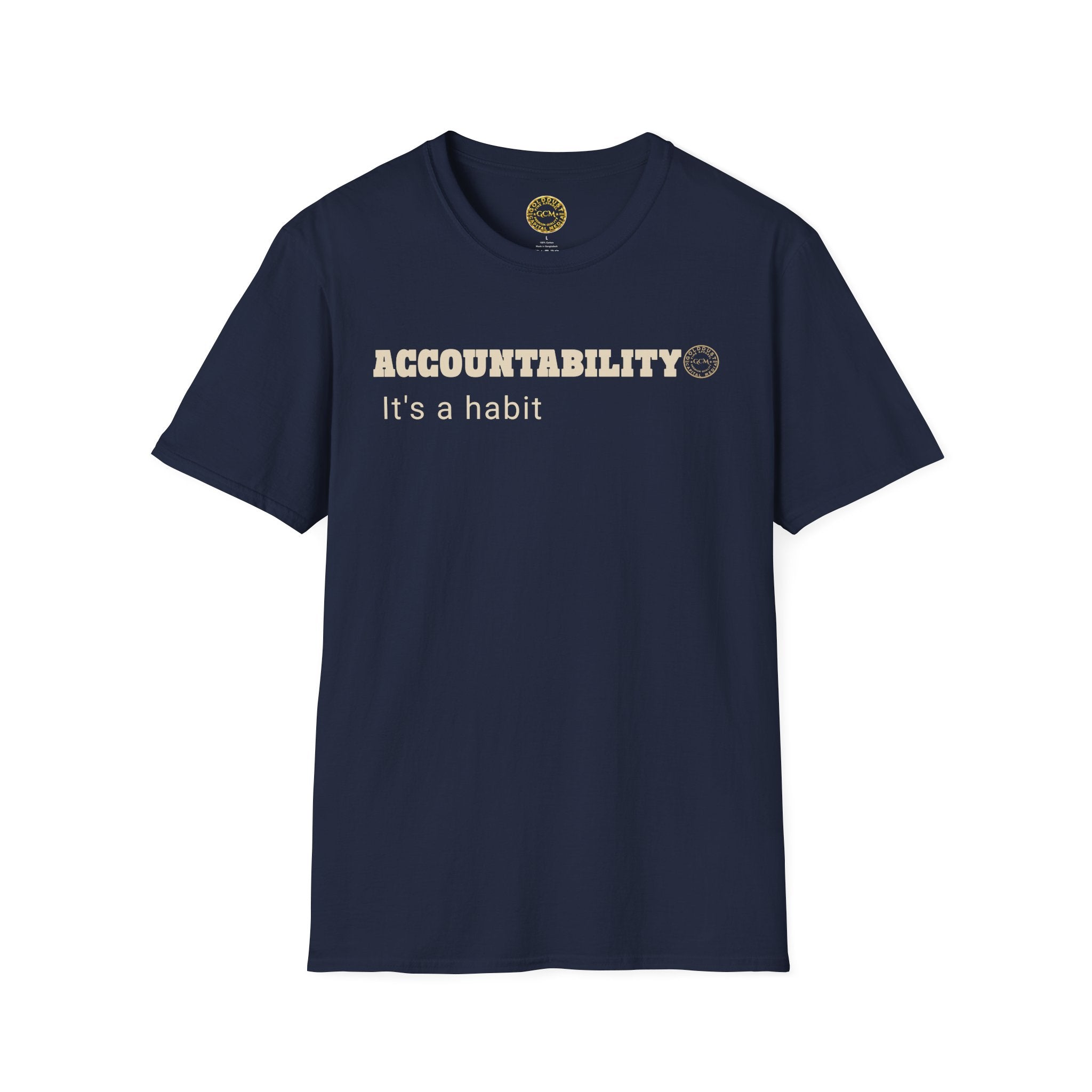 Accountability Habit Tee | Ownership Mindset Shirt | High Standards Motivation | Minimalist Premium Apparel | Locked In Collection