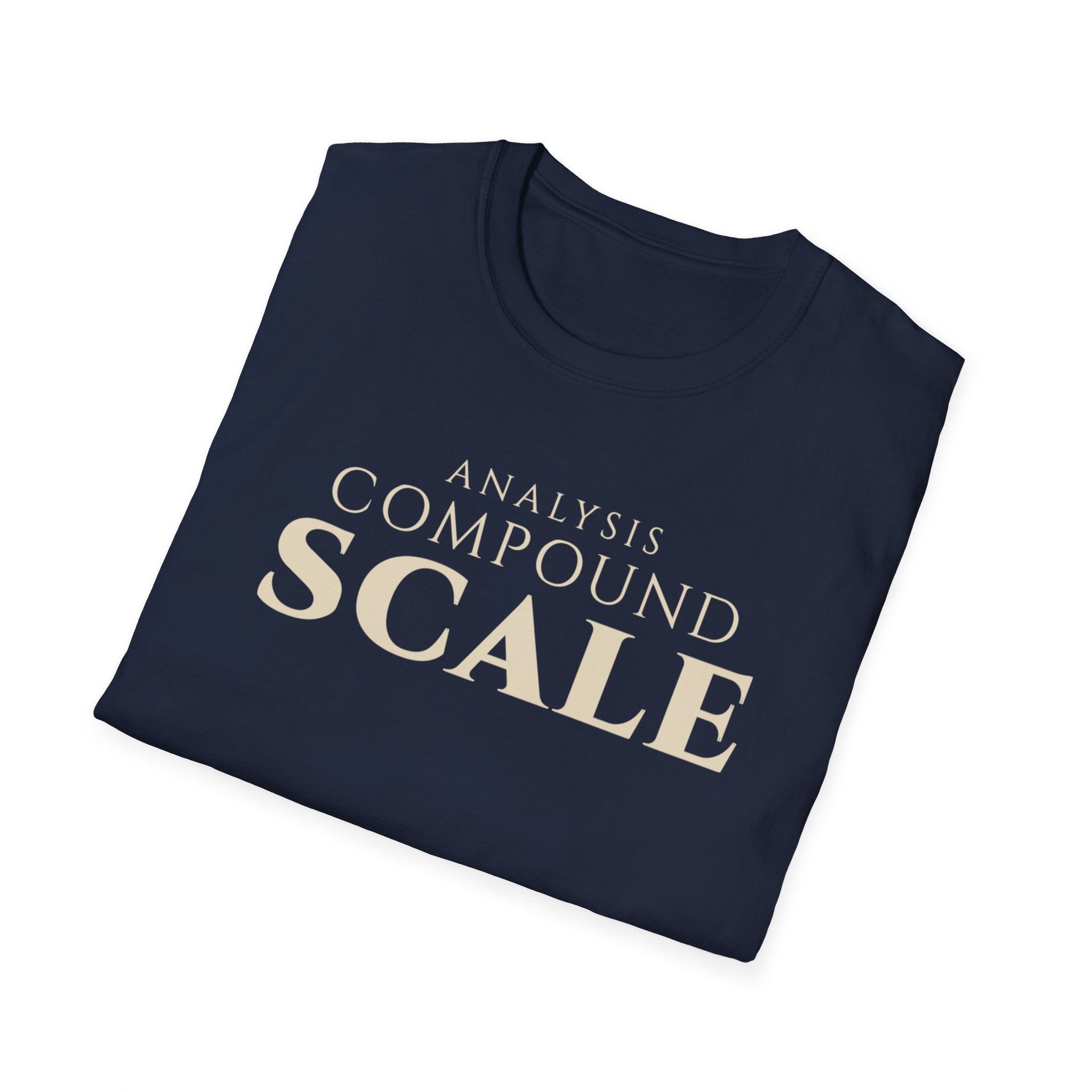 Analytics Professional Growth T Shirt | Analysis. Compound. Scale. | Minimalist Tee Data Analysts & Thinkers