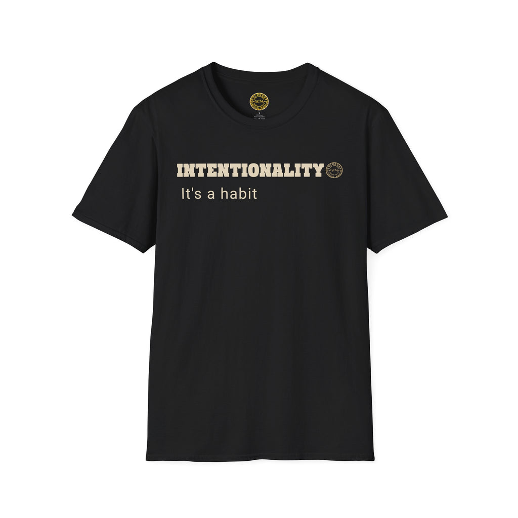 Intentionality Habit Tee | Purpose Driven Mindset Shirt | Daily Focus Motivation | Minimalist Premium Apparel | Locked In Collection