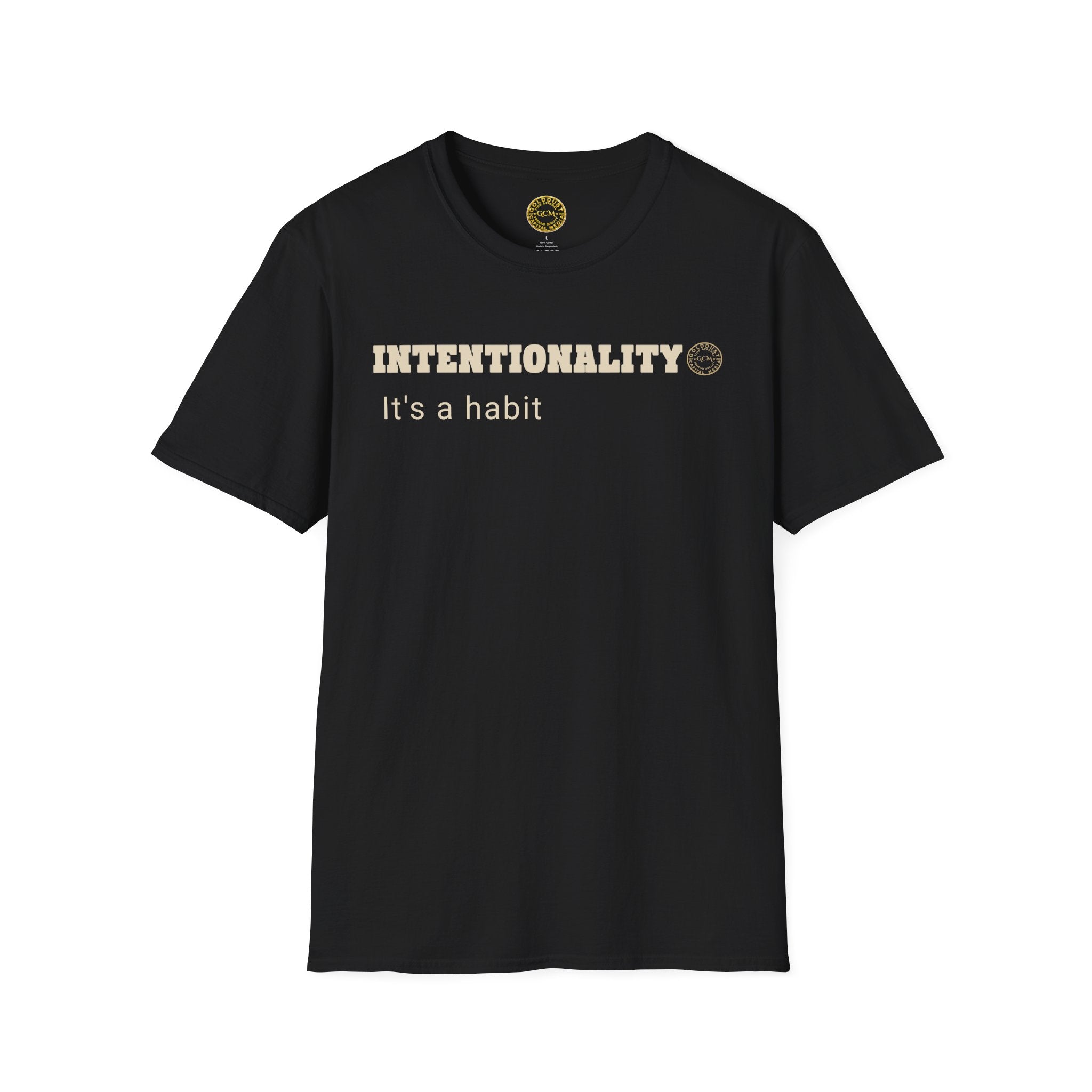Intentionality Habit Tee | Purpose Driven Mindset Shirt | Daily Focus Motivation | Minimalist Premium Apparel | Locked In Collection