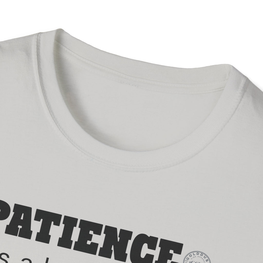 PATIENCE Habit T Shirt | Minimalist Self Respect| Emotional Wellness & Clarity Apparel | Motivational Lifestyle Shirt | Locked In Collection