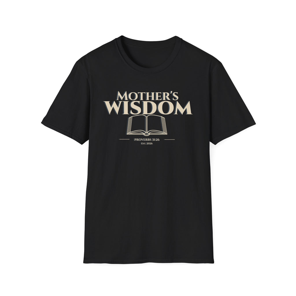 Mother's Wisdom Bible Verse T-Shirt | Proverbs 31:26 Christian Gift for Mom | Religious Scripture Tee | Faith Based Apparel for Mothers