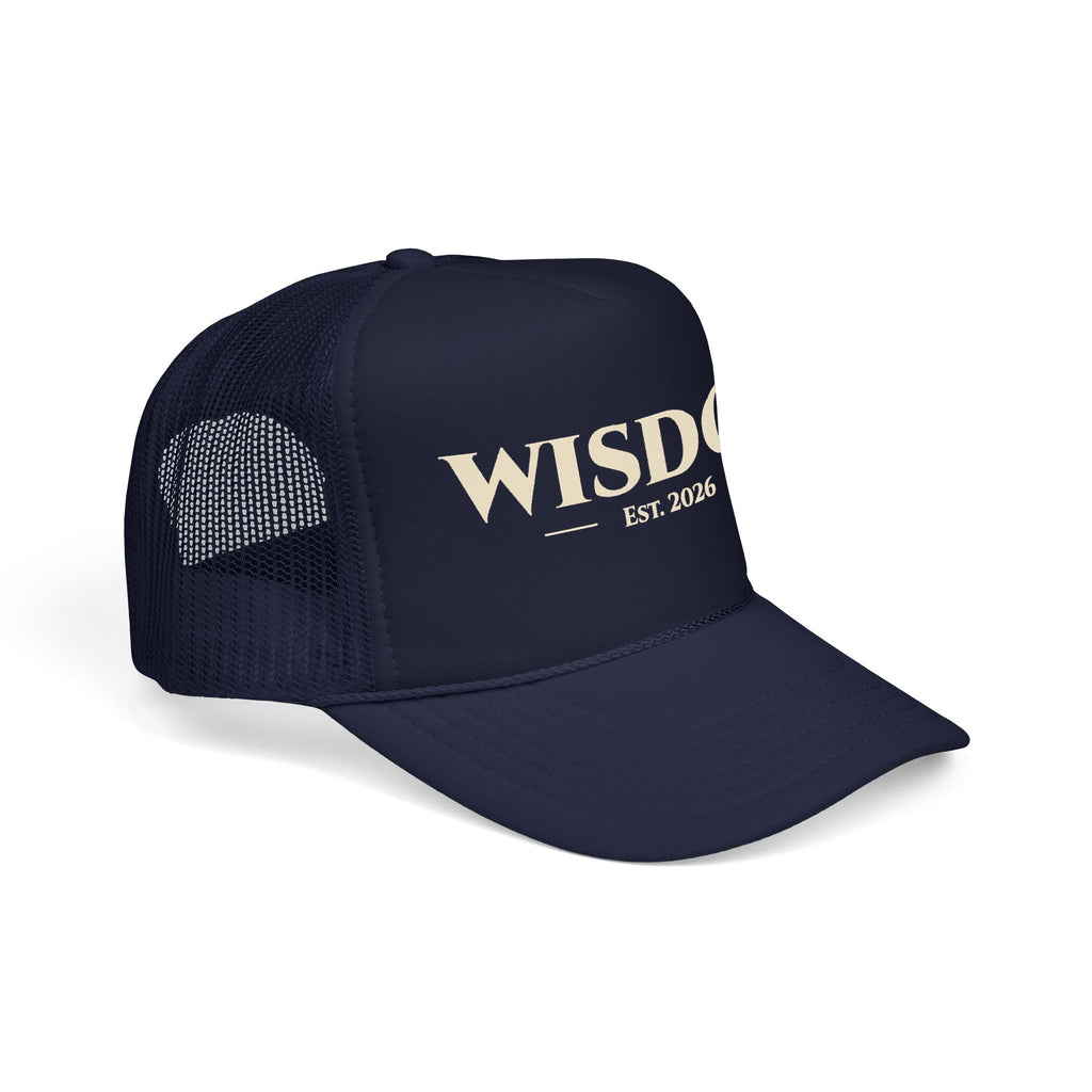 WISDOM Est. 2026 Foam Trucker Hat | Vintage Lettering