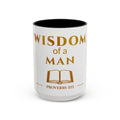 Wisdom of a Man mug | Proverbs 3:13 scripture coffee mug