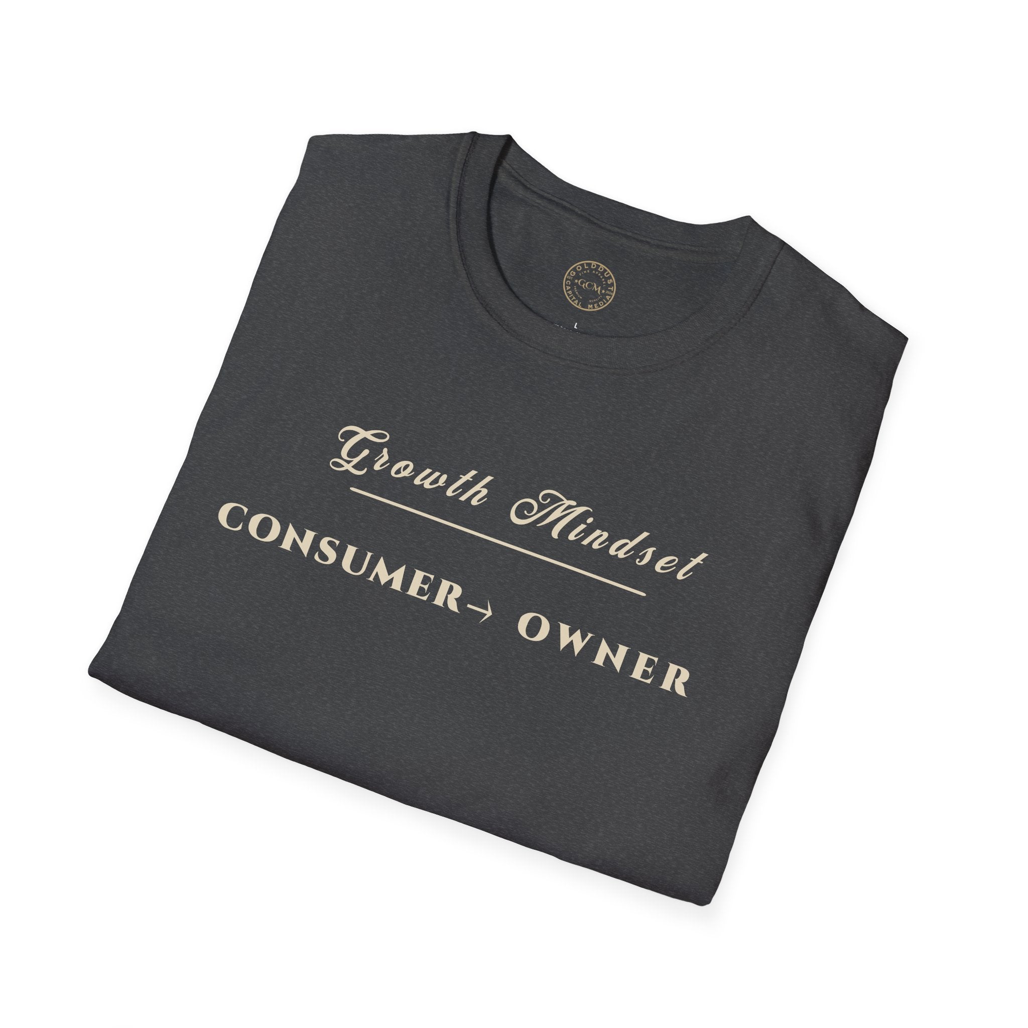 Growth Mindset T-Shirt | CONSUMER → OWNER Motivational Financial Tee | Minimalist Executive T-Shirt