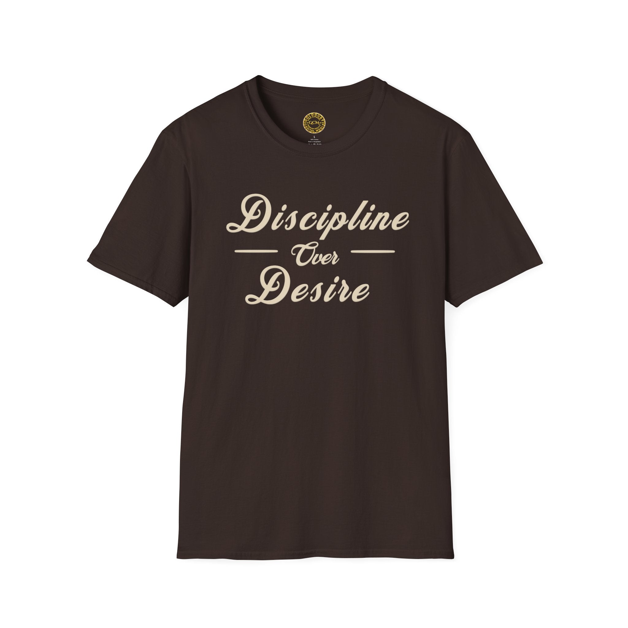 Self Mastery Mindset Tee | Discipline Over Desire| Minimalist Growth Shirt for Focus, Control and Intentional Living