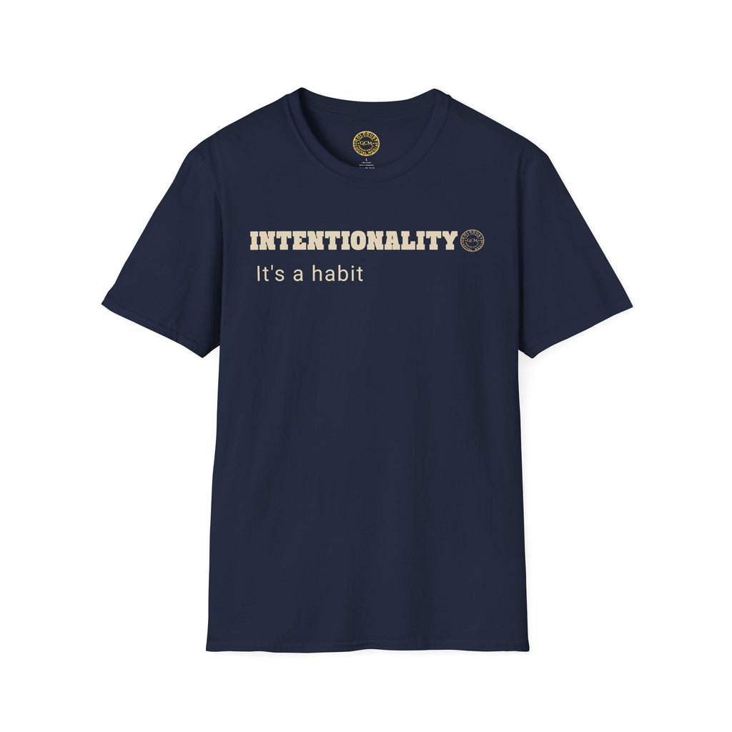 Intentionality Habit Tee | Purpose Driven Mindset Shirt | Daily Focus Motivation | Minimalist Premium Apparel | Locked In Collection