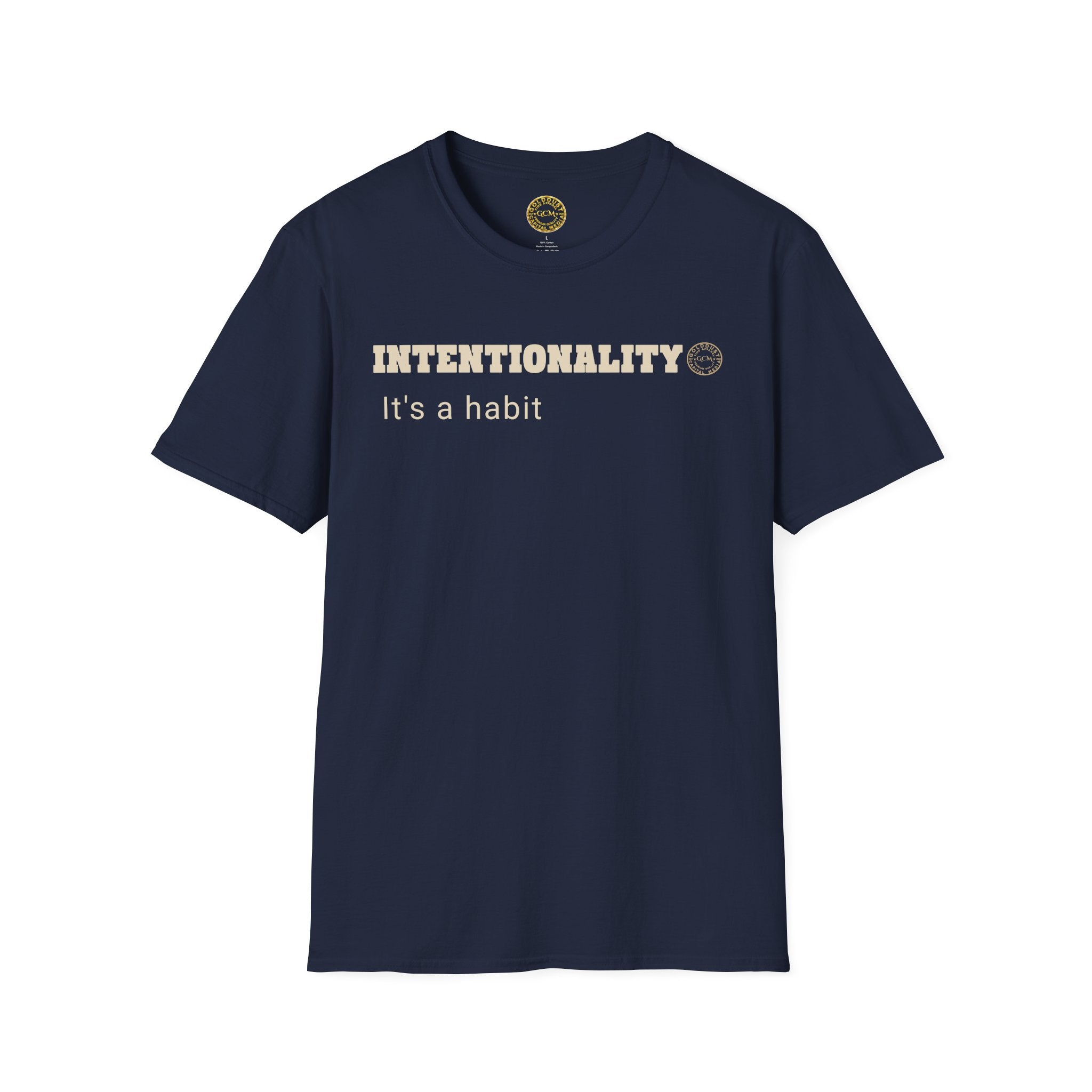 Intentionality Habit Tee | Purpose Driven Mindset Shirt | Daily Focus Motivation | Minimalist Premium Apparel | Locked In Collection