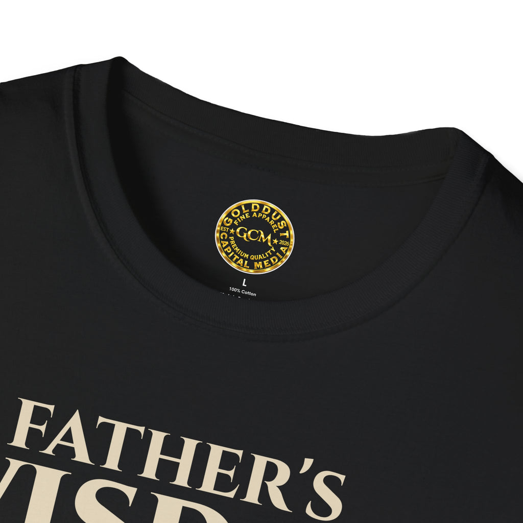 Fathers Wisdom Bible Verse T-Shirt | Proverbs 20:7 Christian Scripture Gift for Dad | Religious Scripture Tee | Godly Legacy Shirt