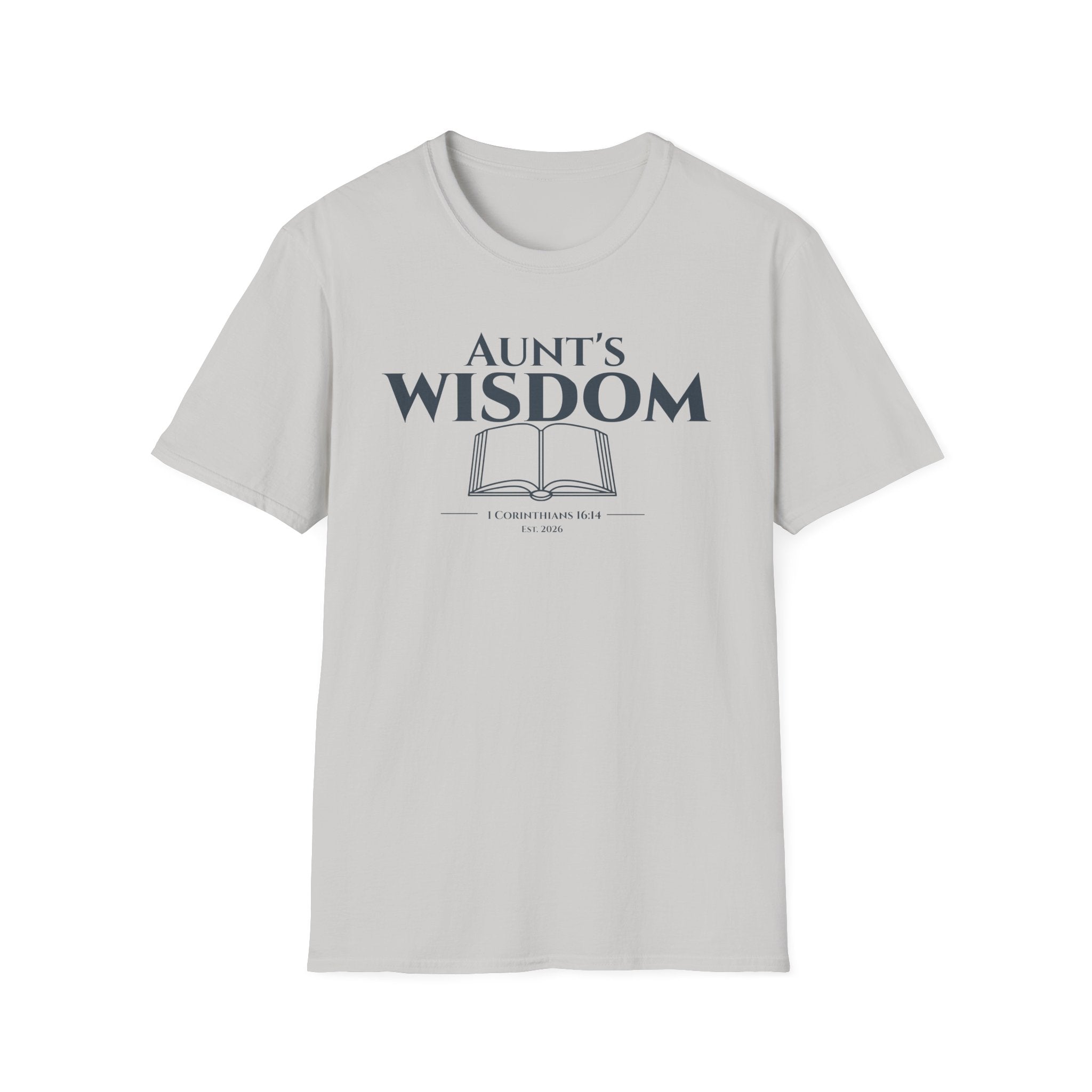 Aunt's Wisdom Bible Verse T-Shirt - 1 Corinthians 16:14 Christian Gift - Religious Faith Shirt for Auntie - Scripture Apparel for Women