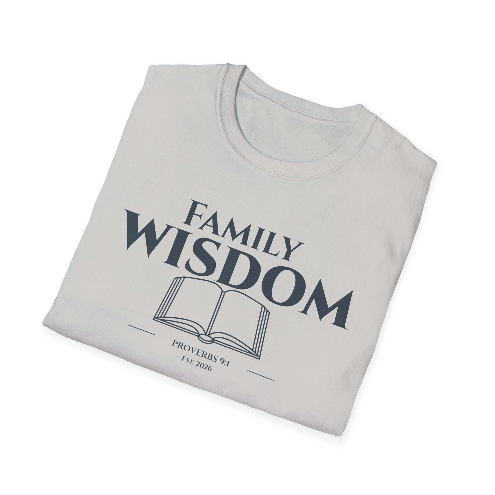 Family Wisdom Bible Verse | Proverbs 9:1 Pillars of Wisdom Tee | Faith Based Scripture Apparel for Families