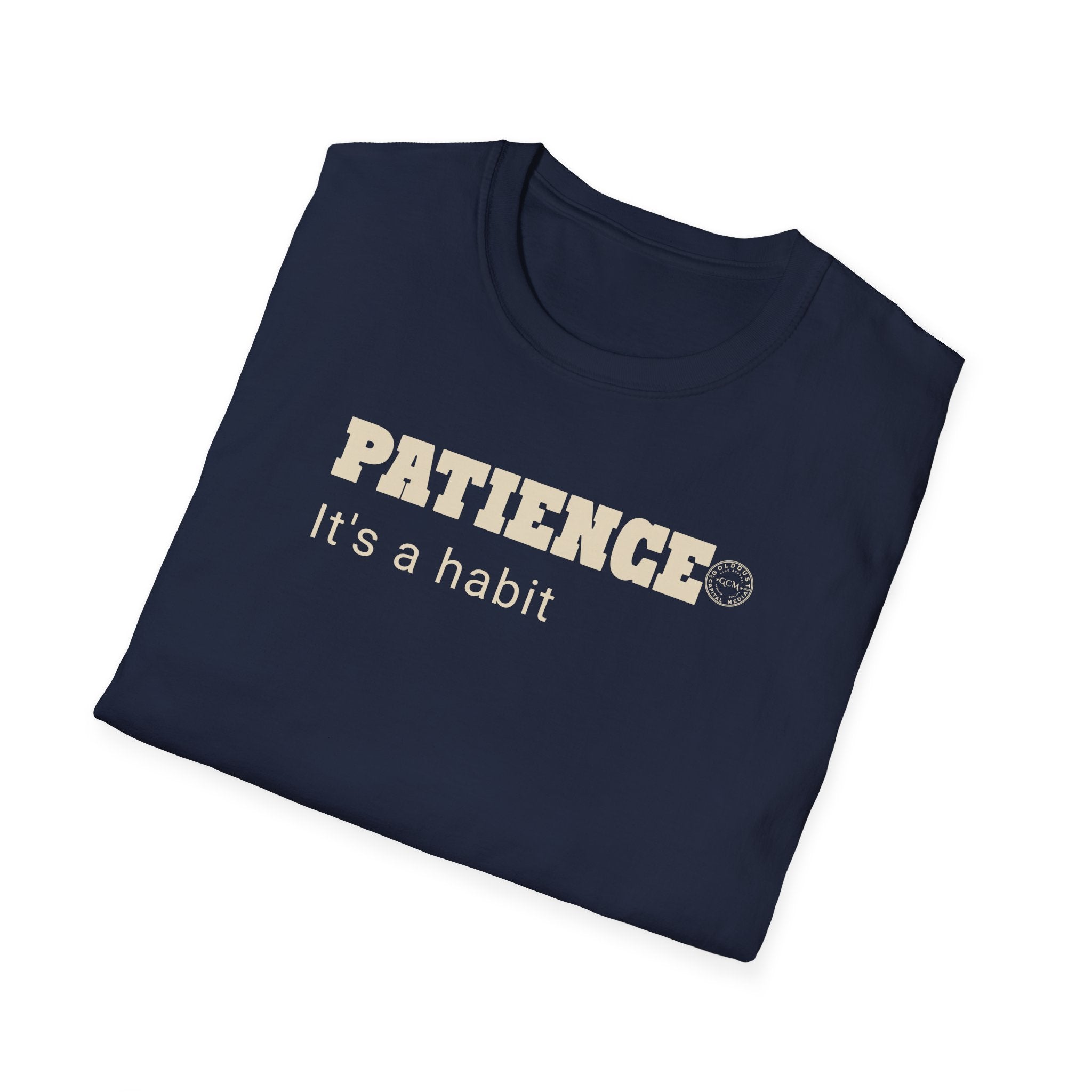 PATIENCE Habit T Shirt | Minimalist Self Respect| Emotional Wellness & Clarity Apparel | Motivational Lifestyle Shirt | Locked In Collection