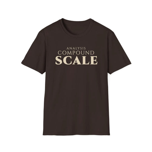 Analytics Professional Growth T Shirt | Analysis. Compound. Scale. | Minimalist Tee Data Analysts & Thinkers T-Shirt Golddust Capital Media