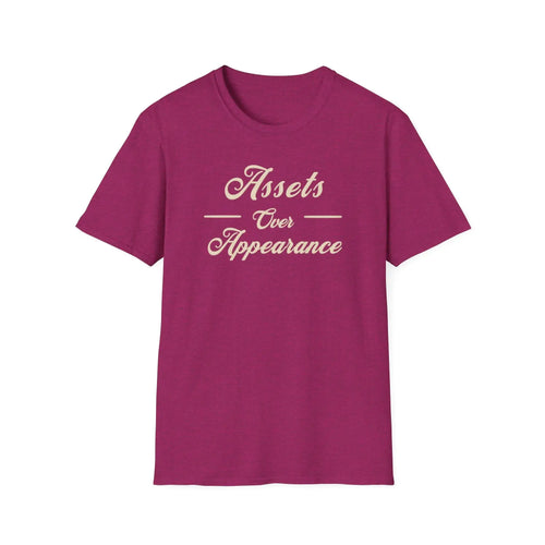Assets Over Appearance T-Shirt | Investing Mindset, Financial Discipline T-Shirt Golddust Capital Media