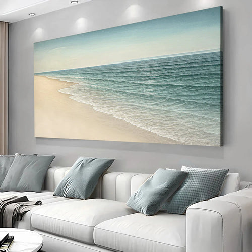 Beach Shoreline Coastal Wall Art II Canvas Golddust Capital Media