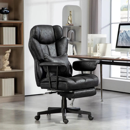 Big & Tall Executive Office Chair with Footrest & Lumbar Support – Reclining, 396 lb Capacity office equipment Golddust Capital Media