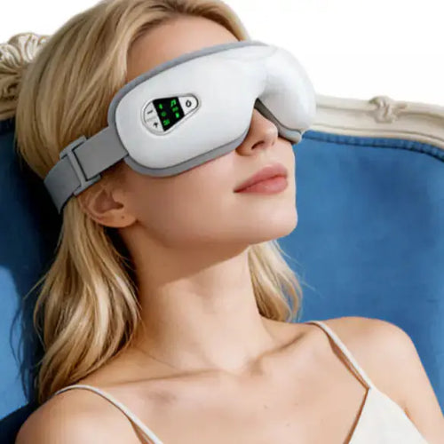 Bluetooth Eye Massager – Vibration, Air Pressure & Heat Therapy with Music Playback, Foldable massager Golddust Capital Media