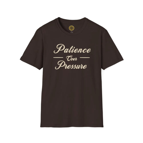Calm Growth Mindset Tee | Patience Over Pressure | Minimalist Self Mastery Shirt for Peace, Discipline and Intentional Living | Motivational T-Shirt Golddust Capital Media