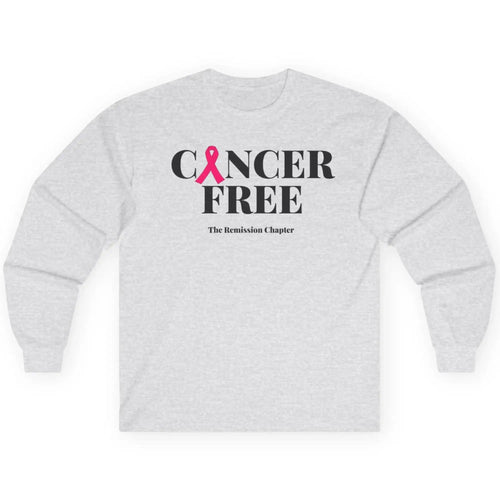 Cancer Free Long Sleeve Tee | Cancer Free Remission Chapter Tee Long-sleeve Golddust Capital Media