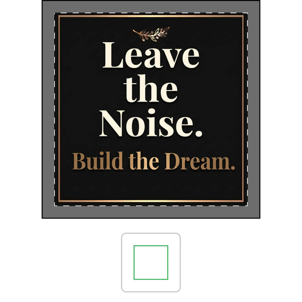 Ceramic Trinket Tray | Leave the Noise Build the Dream Home Decor Golddust Capital Media