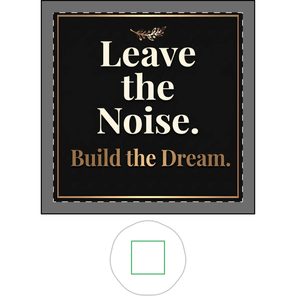 Ceramic Trinket Tray | Leave the Noise Build the Dream Home Decor Golddust Capital Media