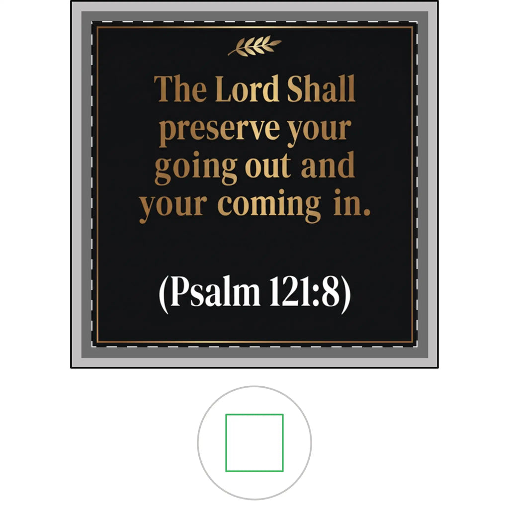 Ceramic Trinket Tray | Psalm 121:8 The Lord Shall Preserve Your Going Out and Your Coming In Home Decor Golddust Capital Media