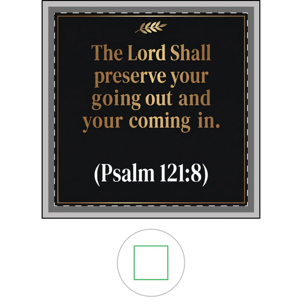 Ceramic Trinket Tray | Psalm 121:8 The Lord Shall Preserve Your Going Out and Your Coming In Home Decor Golddust Capital Media