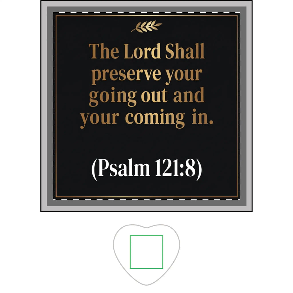 Ceramic Trinket Tray | Psalm 121:8 The Lord Shall Preserve Your Going Out and Your Coming In Home Decor Golddust Capital Media