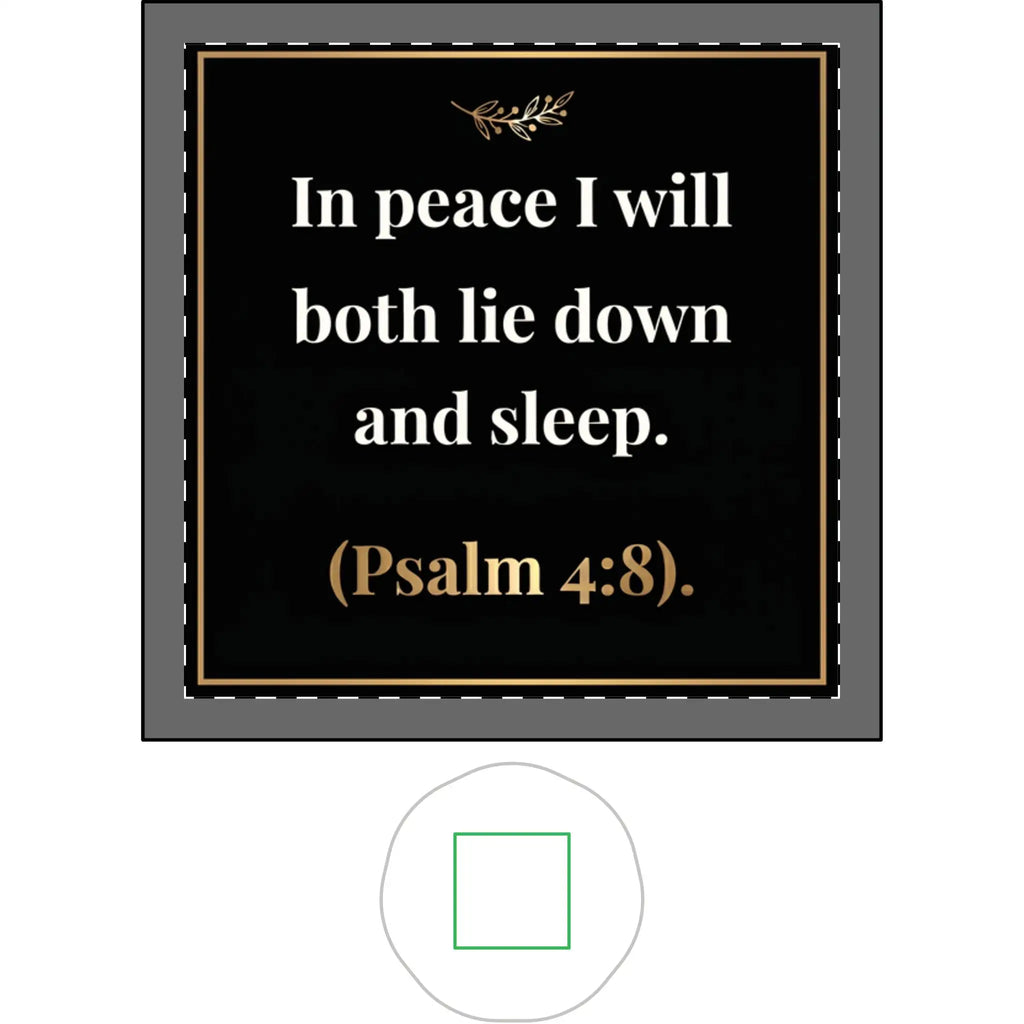 Ceramic Trinket Tray | Psalm 4:8 Peaceful Sleep Scripture | Inspirational Tray Home Decor Golddust Capital Media