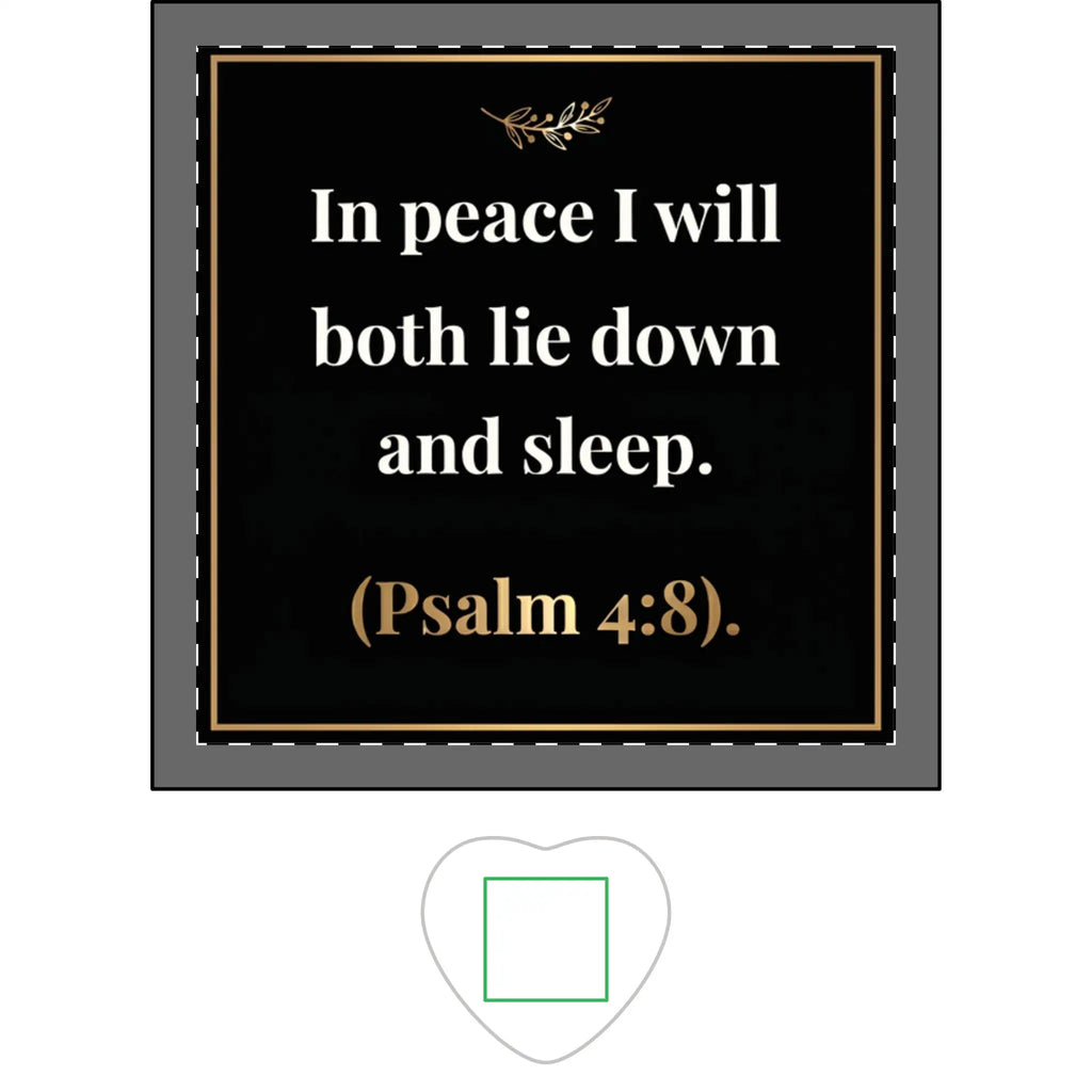 Ceramic Trinket Tray | Psalm 4:8 Peaceful Sleep Scripture | Inspirational Tray Home Decor Golddust Capital Media