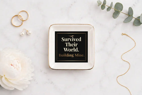 Ceramic Trinket Tray | Survived Their World Building Mine Home Decor Golddust Capital Media