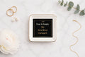 Ceramic Trinket Tray – “Tray Is Empty. My Best Foot Forward.” Home Decor Golddust Capital Media