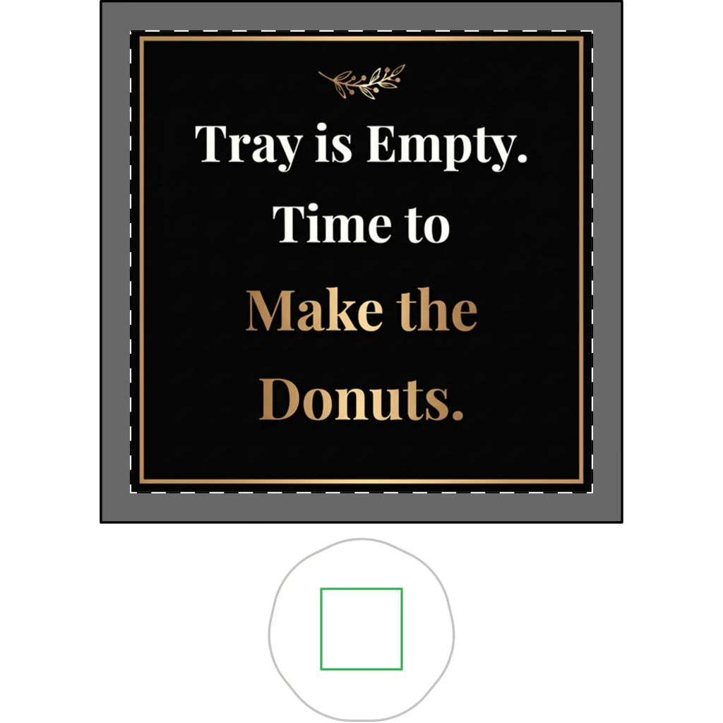 Ceramic Trinket Tray | Tray Is Empty, Time to Make the Donuts Home Decor Golddust Capital Media