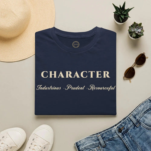 Character T-Shirt | Industrious • Prudent • Resourceful | Inspirational Tee T-Shirt Golddust Capital Media