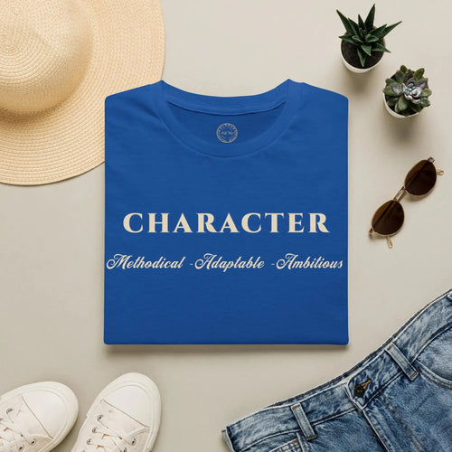 Character T-Shirt — 'Methodical • Adaptable • Ambitious' Motivational Tee T-Shirt Golddust Capital Media