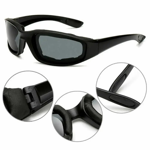 Cycling Sunglasses Chopper Outdoor Sports Glasses For Men Wrap Around UV400 Protection For Fishing Driving Glasses Windproof Gray Lens Sunglasses Golddust Capital Media