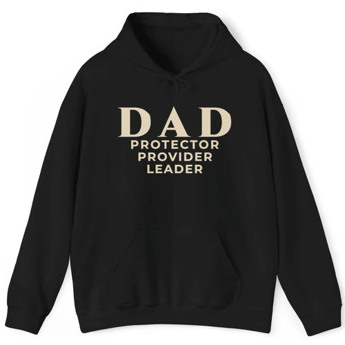 DAD Protector Provider Leader Embroidered Hoodie | Fatherhood Dad Pull Over | Father's Day Gift Hoodie Golddust Capital Media