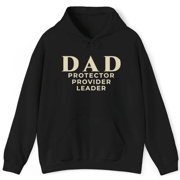 DAD Protector Provider Leader Embroidered Hoodie | Fatherhood Dad Pull Over | Father's Day Gift Hoodie Golddust Capital Media