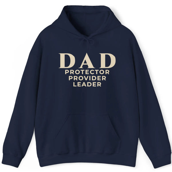 DAD Protector Provider Leader Embroidered Hoodie | Fatherhood Dad Pull Over | Father's Day Gift Hoodie Golddust Capital Media