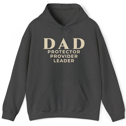 DAD Protector Provider Leader Embroidered Hoodie | Fatherhood Dad Pull Over | Father's Day Gift Hoodie Golddust Capital Media