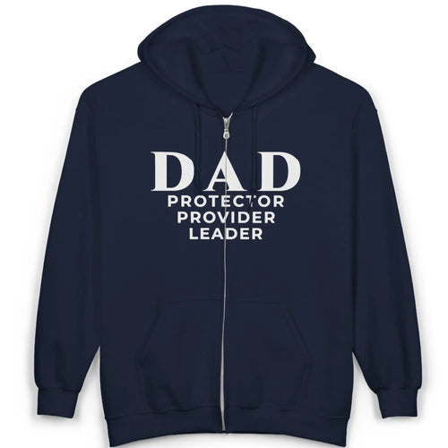 DAD Protector Provider Leader Embroidered Hoodie | Fatherhood Dad Sweatshirt | Father's Day Gift Hoodie Golddust Capital Media