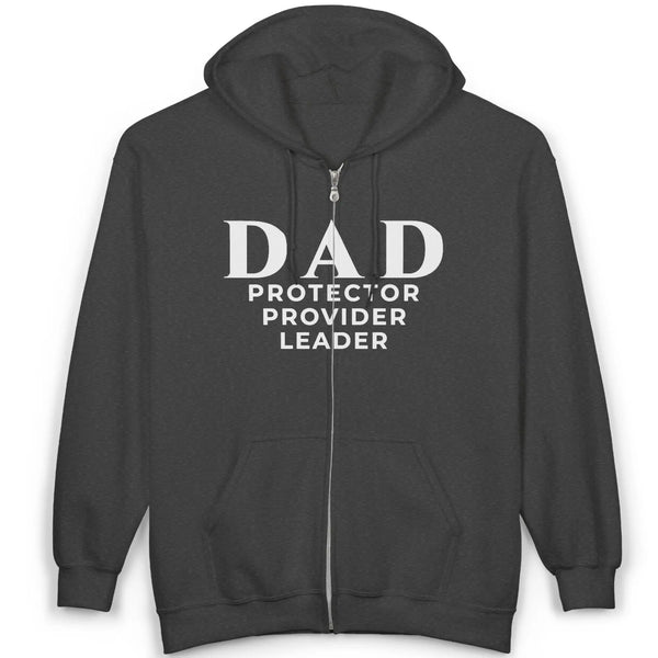 DAD Protector Provider Leader Embroidered Hoodie | Fatherhood Dad Sweatshirt | Father's Day Gift Hoodie Golddust Capital Media