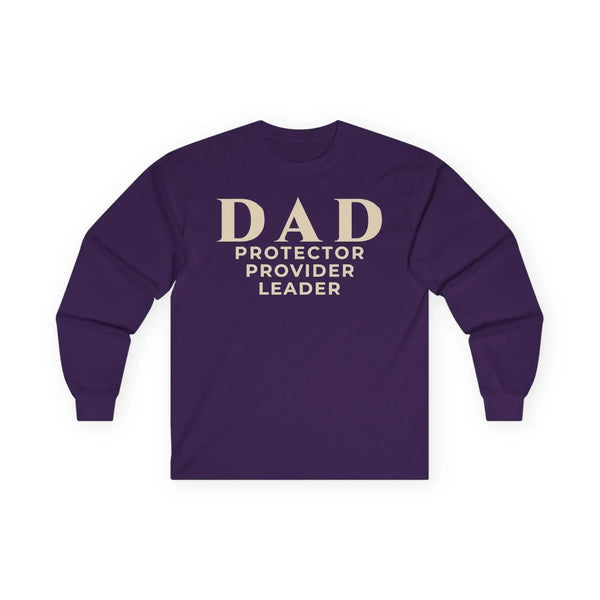 DAD Protector Provider Leader Long Sleeve Tee | Fatherhood Tee for Strong, Steady, Everyday Leadership Long-sleeve Golddust Capital Media