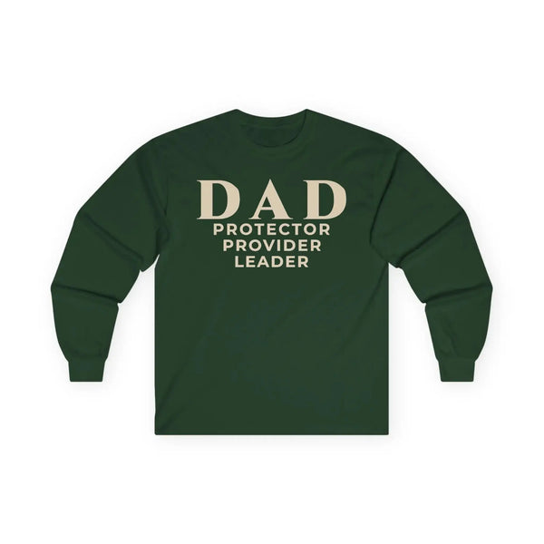 DAD Protector Provider Leader Long Sleeve Tee | Fatherhood Tee for Strong, Steady, Everyday Leadership Long-sleeve Golddust Capital Media