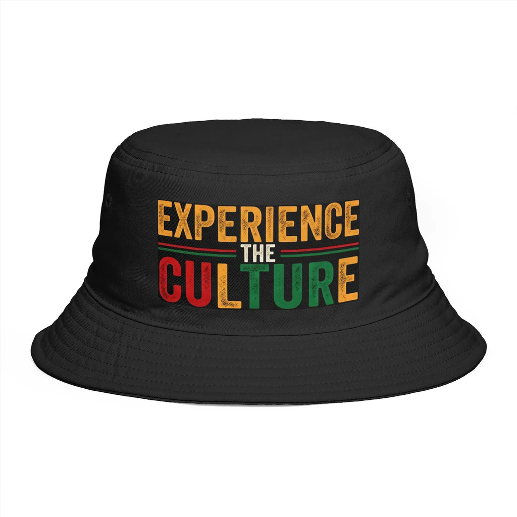 Experience the Culture Bucket Hat | Bold Heritage Streetwear Cotton Cap Hats Golddust Capital Media