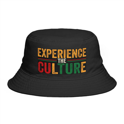Experience the Culture Bucket Hat | Bold Heritage Streetwear Cotton Cap Hats Golddust Capital Media