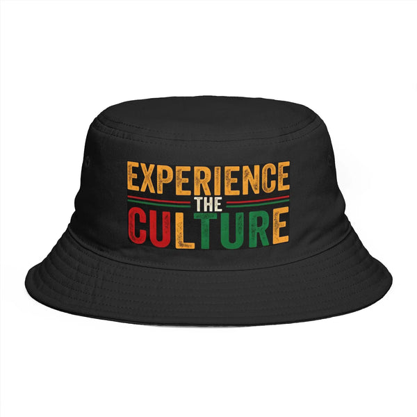 Experience the Culture Bucket Hat | Bold Heritage Streetwear Cotton Cap Hats Golddust Capital Media